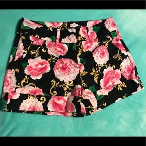 New York and Company Floral Shorts